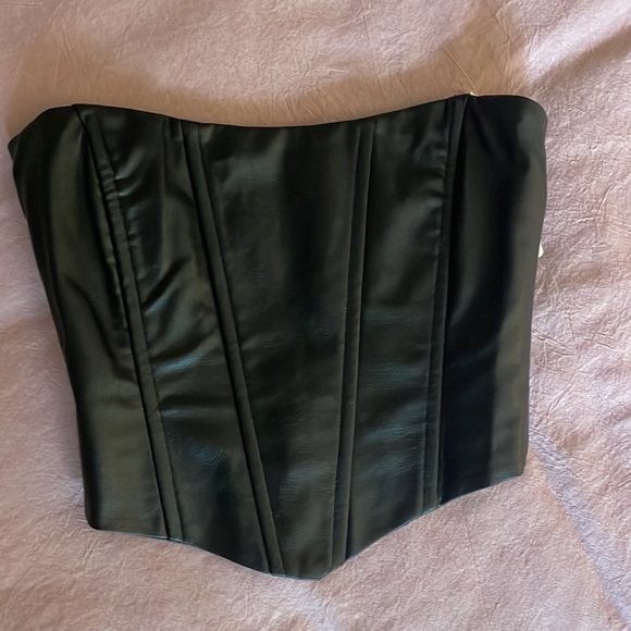 Peppermayo Run the Show PU Bustier Top - Picture 7 of 8